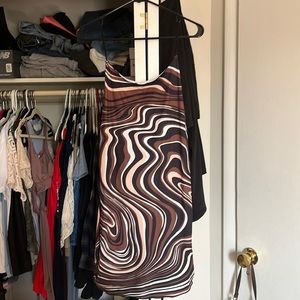 Funky brown Bodycon dress